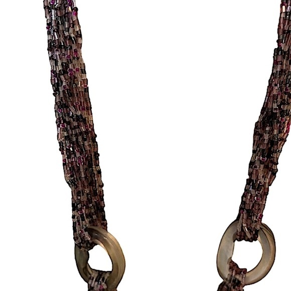 Coldwater Creek multi-colored bead necklace - Picture 4 of 9